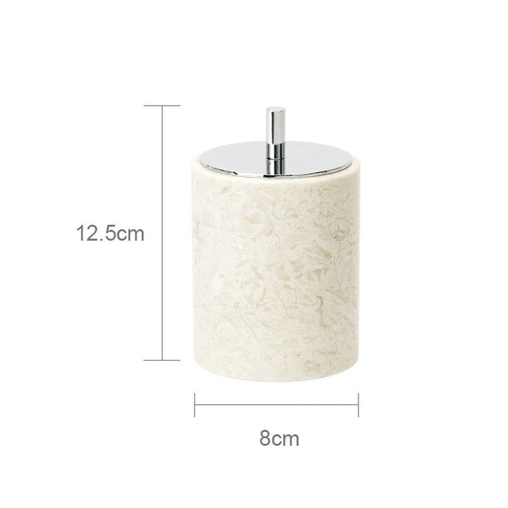 Crema Nuova Marble Bathroom Accessories Set