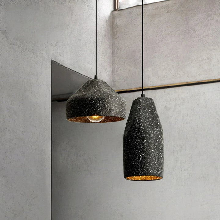Nordic Industrial Cement Pendant Lamp – LED Chandelier