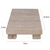 Raised Travertine Footed Tray – Natural Marble Soap & Vanity Holder