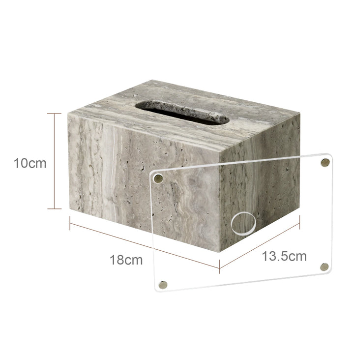 Grigio Travertine Bathroom Set – Natural Marble Accessories