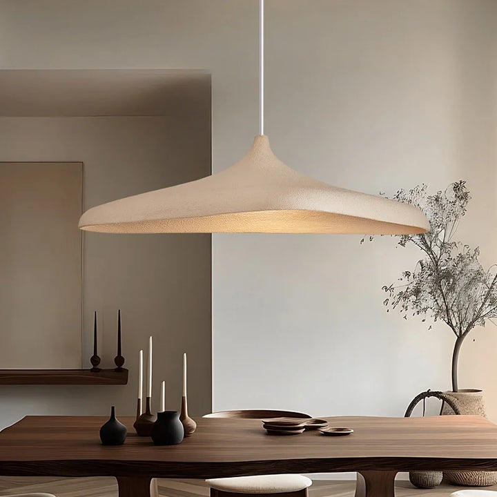 Wabi Sabi Brown Pendant Light – Japanese Minimalist LED Lamp