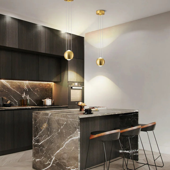 Modern Gold Pendant Lamp – Nordic Egg-Shaped LED Light