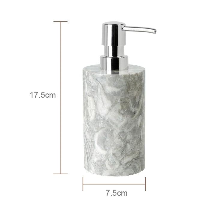 Pitaya Marble Bathroom Set – Luxury Soap Dispenser & Organizer