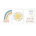 You Are My Sunshine Rainbow Nursery Canvas Wall Art