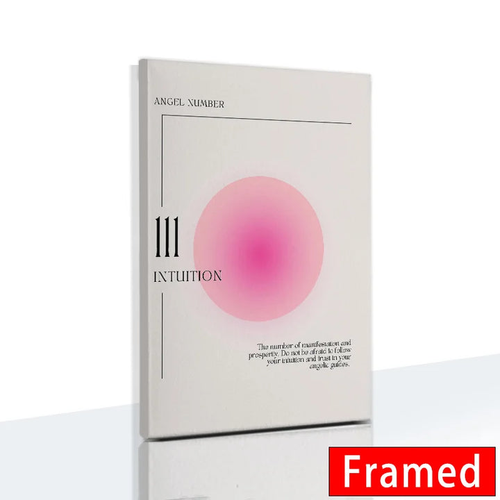 Gradient Spiritual Aura Canvas – Framed Pastel Wall Art