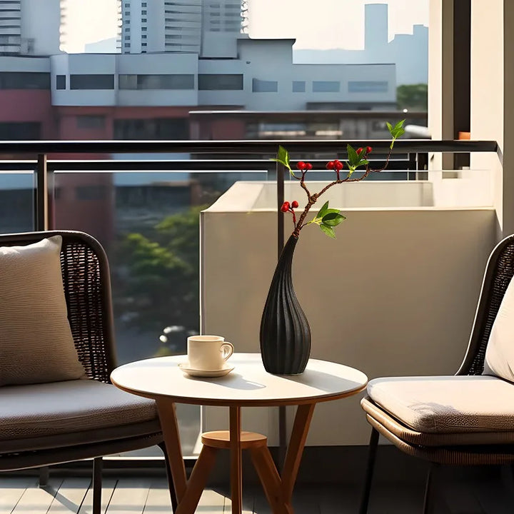 Abstract Couple Ceramic Vase Set – Modern Nordic Decor