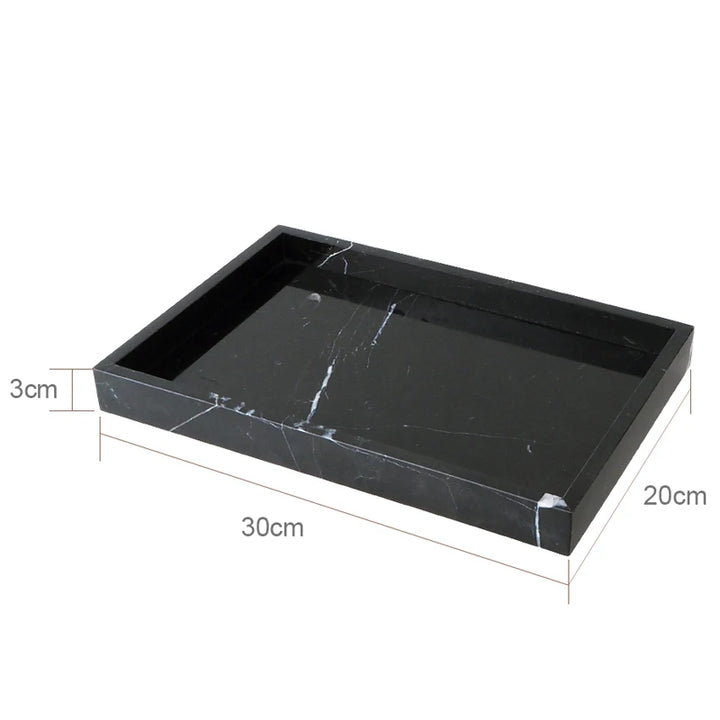 Black Nero Marquina Marble Bathroom Set – Luxury Accessories