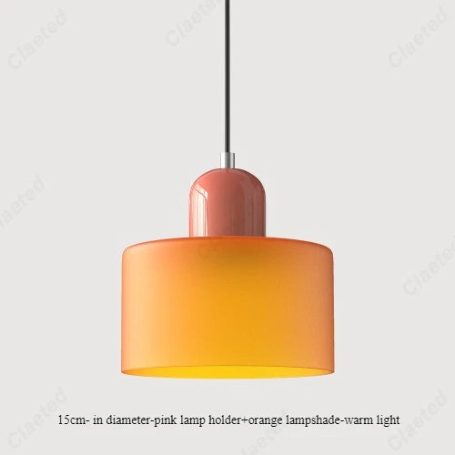 Modern Glass LED Pendant Light – E27 Cream Style Chandelier for Living Room, Bedroom & Dining