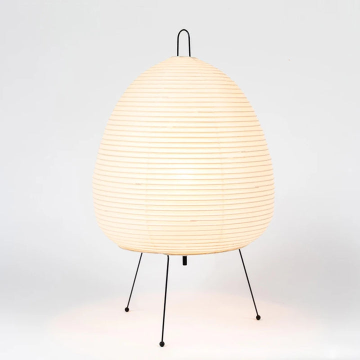 Japanese Akari Rice Paper Table Lamp – Wabi-Sabi Decor