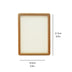 Minimalist Solid Wood Photo Frame – Nordic Style Beech & Ebony Tabletop Display for Home or Office