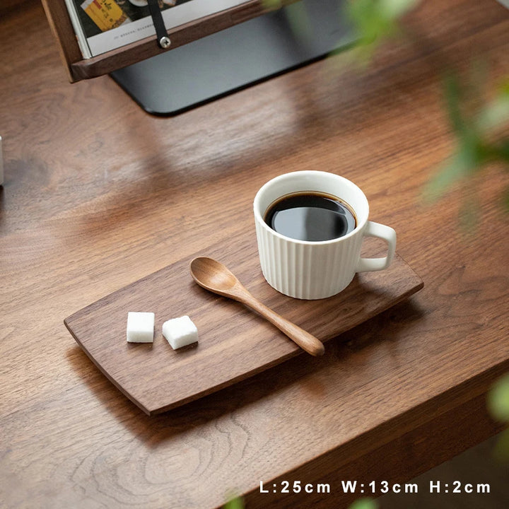 Wooden Tea Tray – Japanese Style Solid Wood Coffee & Snack Tray