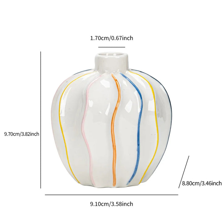 Cute Ceramic Bud Vase – Modern Tabletop Home Decoration