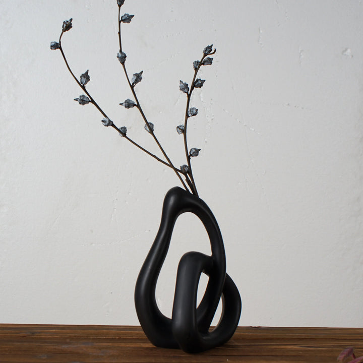 Abstract Ceramic Vase – Modern Nordic Home Décor for Pampas Grass