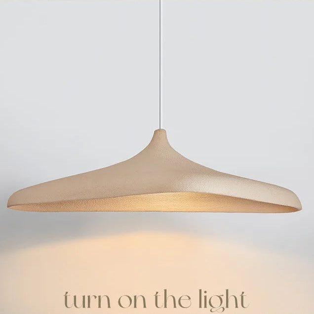 Wabi Sabi Brown Pendant Light – Japanese Minimalist LED Lamp