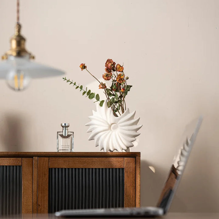 Sea Anemone Ceramic Vase – Boho Modern Centerpiece