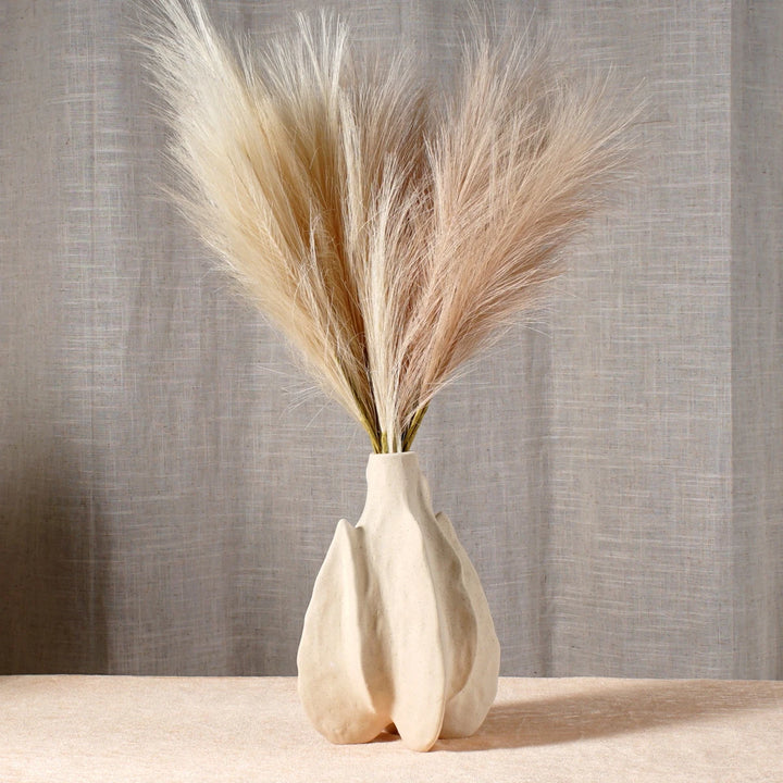 Abstract Nordic Ceramic Vase – Modern Sculptural Centerpiece for Living Room, Bathroom & Tabletop Decoration