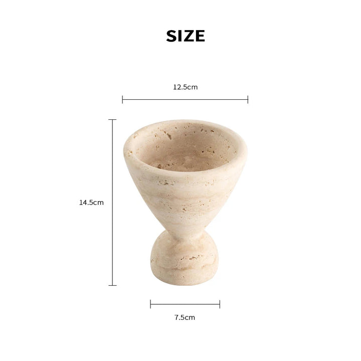 Vintage Travertine Incense Holder – Wood Palo Santo Burner