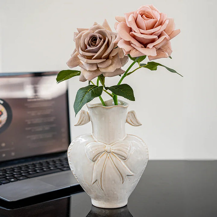 Retro Ceramic Vase for Dried Flowers and Pampas Grass