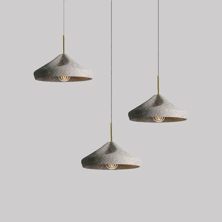 Nordic Industrial Cement Pendant Lamp – LED Chandelier