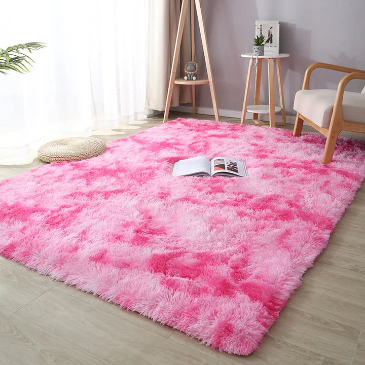 Long Plush Modern Soft Rug for Living Room