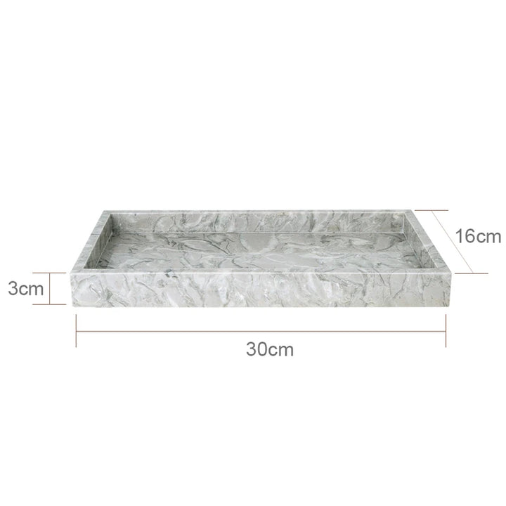 Pitaya Marble Bathroom Set – Luxury Soap Dispenser & Organizer