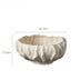 Geometric Pleated Resin Fruit Bowl – Modern Decorative Tray for Tabletop & Home Accessories