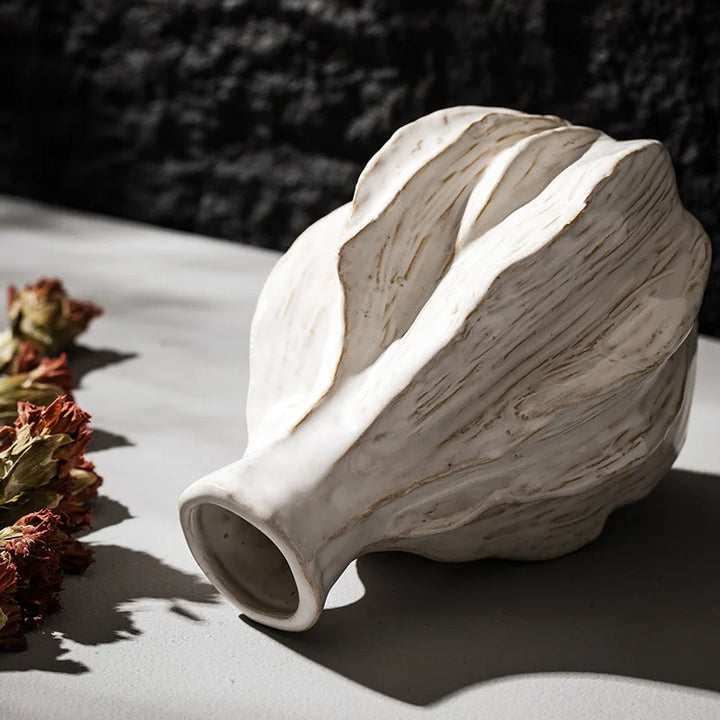 Vintage Ceramic Ikebana Vase – Retro Floral Centerpiece