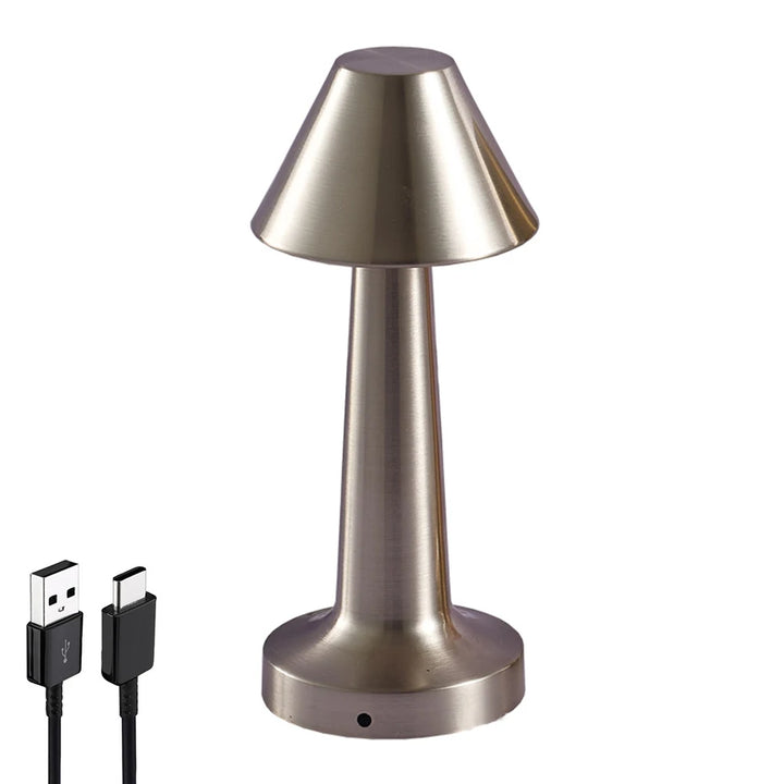Rechargeable LED Touch Table Lamp – Cordless Bedside & Desk Light for Bedroom, Restaurant & Bar Decor