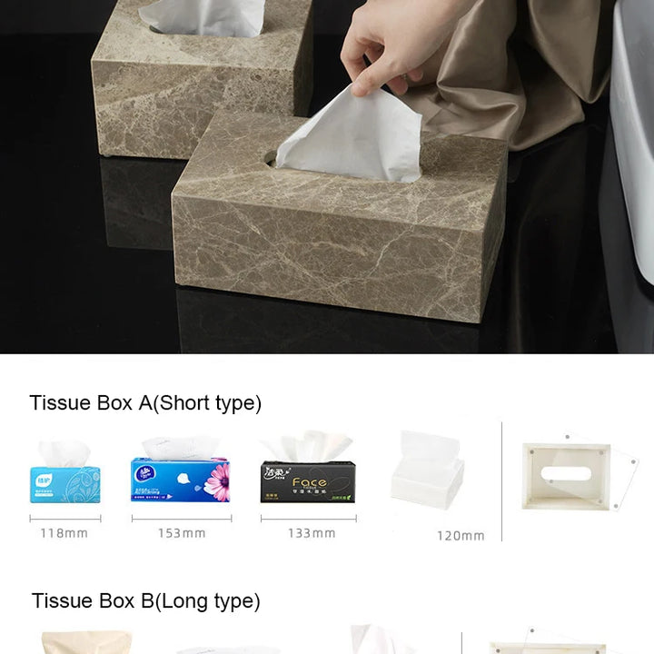 Emperador Marble Bathroom Set – Natural Stone Soap Dish & Tray