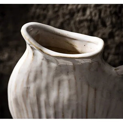 Wabi Sabi Ceramic Vase – Nordic Tabletop Home Decor