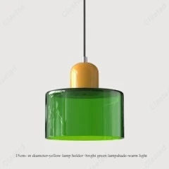 Modern Glass LED Pendant Light – E27 Cream Style Chandelier for Living Room, Bedroom & Dining