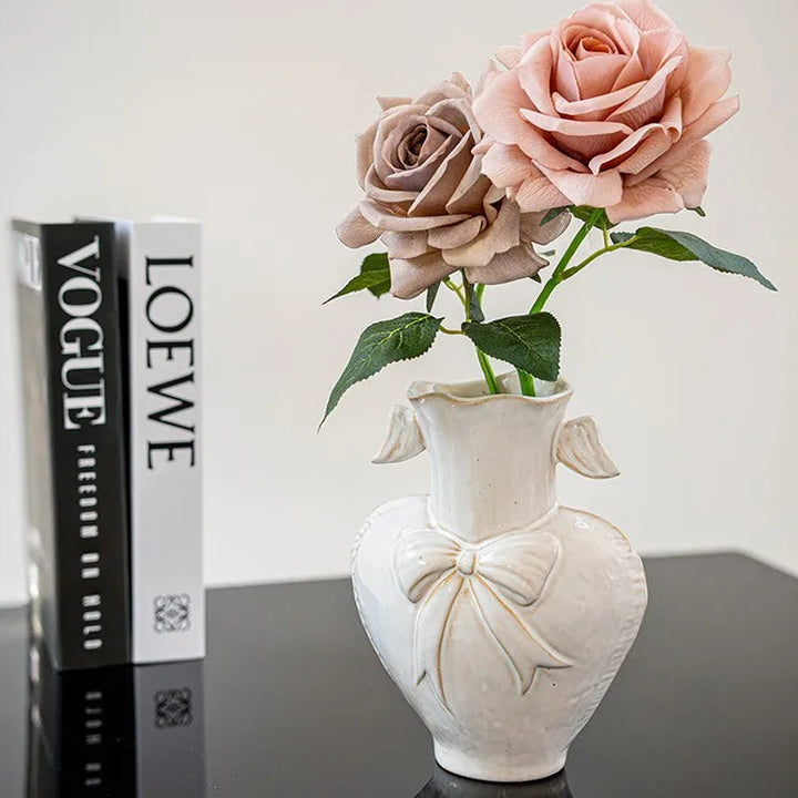 Retro Ceramic Vase for Dried Flowers and Pampas Grass