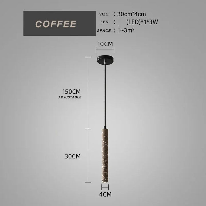 Industrial Waterstone LED Pendant Light – Modern Dining & Kitchen Lamp