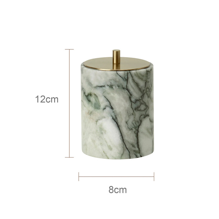 Cold Emerald Marble Bathroom Accessories Set