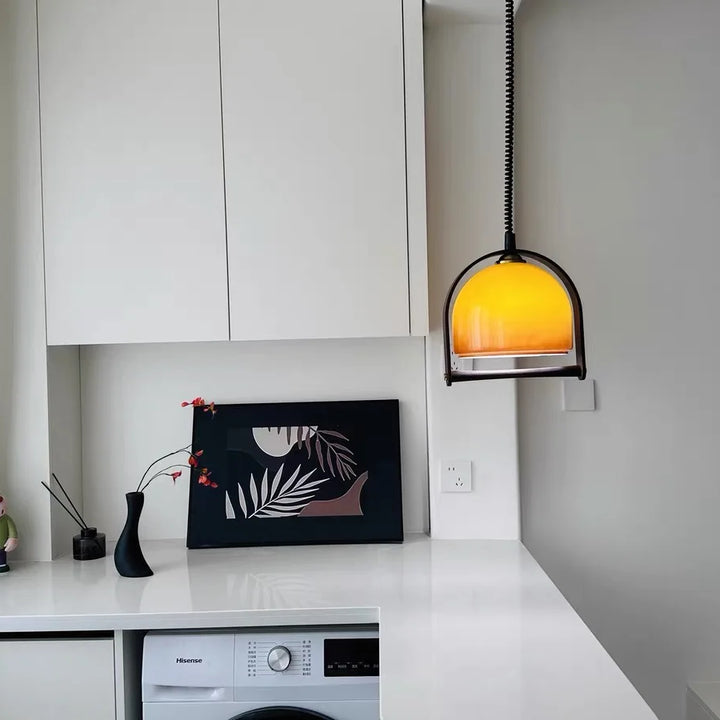 Medieval Glass Pendant Light – Adjustable Indoor Chandelier