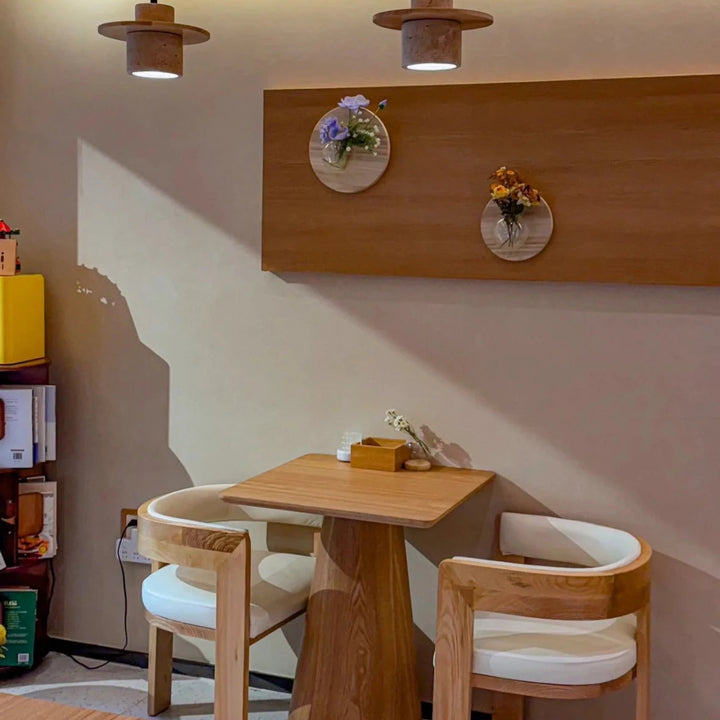 Japanese Minimalist Stone Pendant Light – LED Indoor Lamp