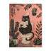Póster divertido de gato negro leyendo en el inodoro, impresiones de animales para el baño, pintura en lienzo, arte de pared, imágenes para el inodoro, decoración del baño.