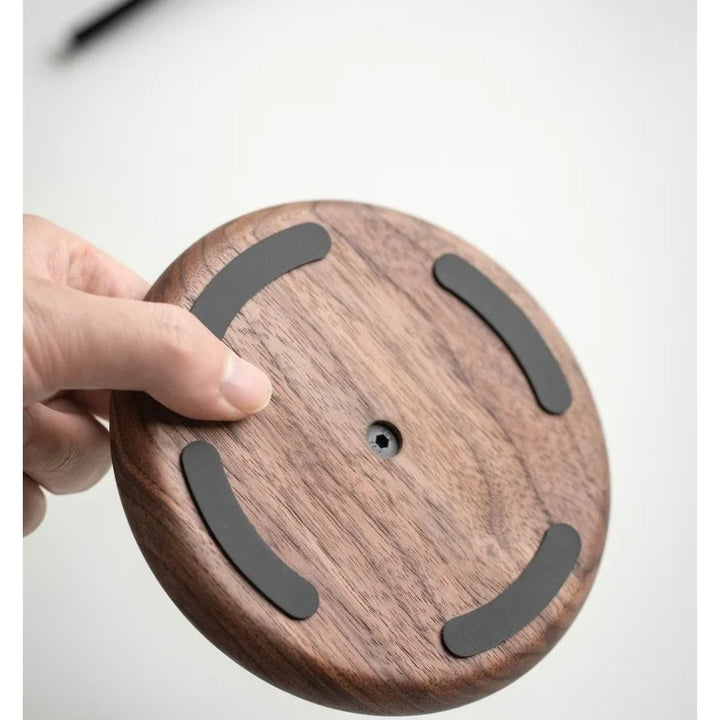 Black Walnut Wooden Headphone Stand – Minimal Desk Rack