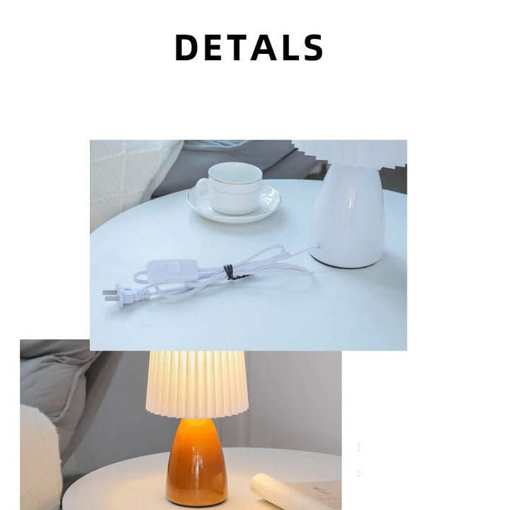 Ceramic Milkshake LED Night Lamp – Soft Bedside Light