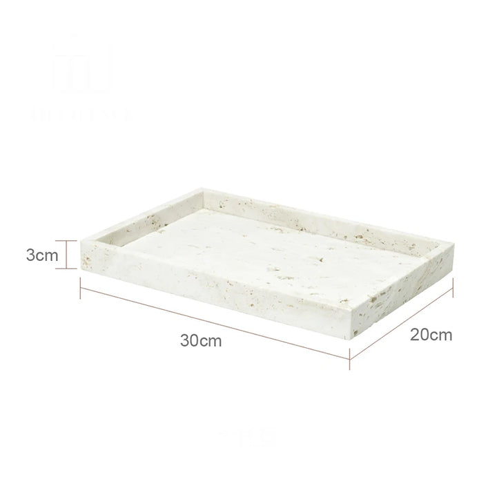 Beige Travertine Bathroom Set – Natural Marble Accessories