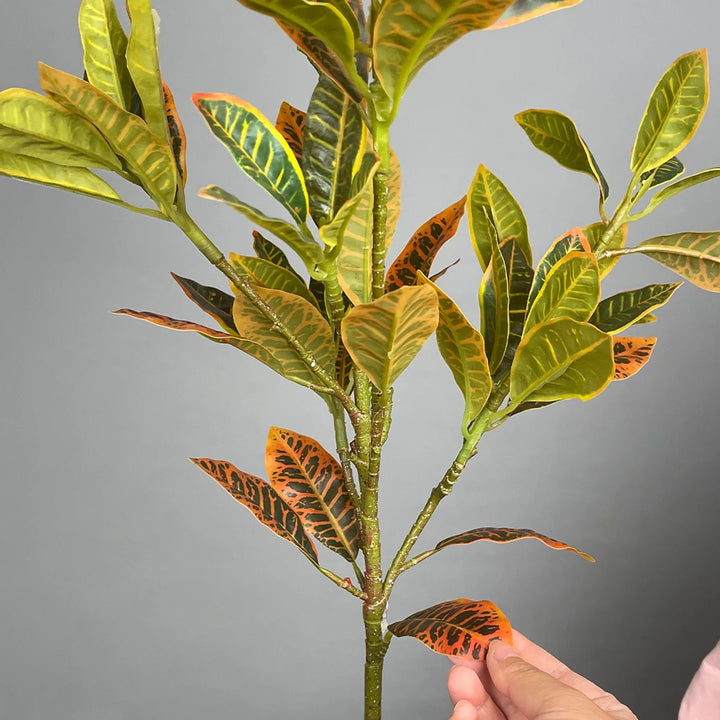 Large Artificial Tropical Plant Branch – Real Touch Magnolia Leaves