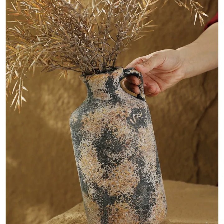 Earthenware Ceramic Vase – Nordic Wabi Sabi Decor