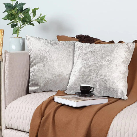 Luxury Crushed Velvet Cushion Cover – Soft Throw Pillow