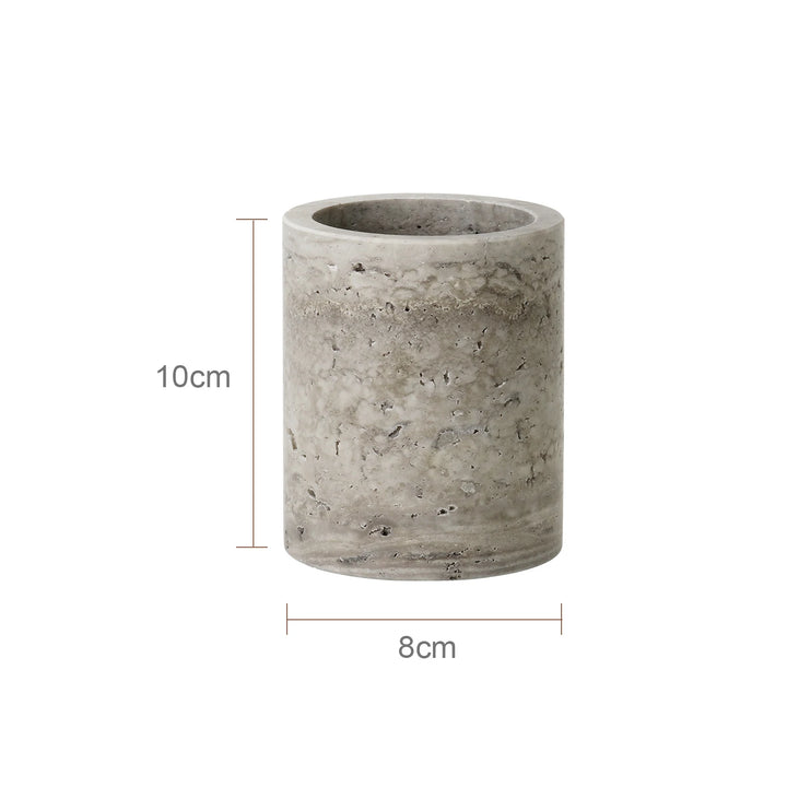 Grigio Travertine Bathroom Set – Natural Marble Accessories