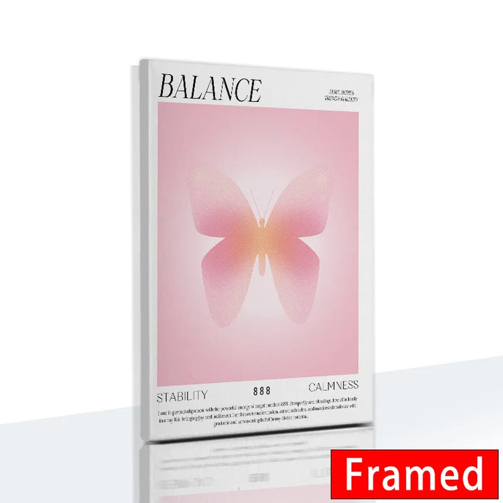 Gradient Spiritual Aura Canvas – Framed Pastel Wall Art