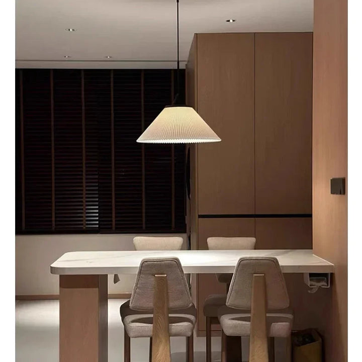Pleated Fabric Pendant Light – Modern Nordic Ceiling Lamp