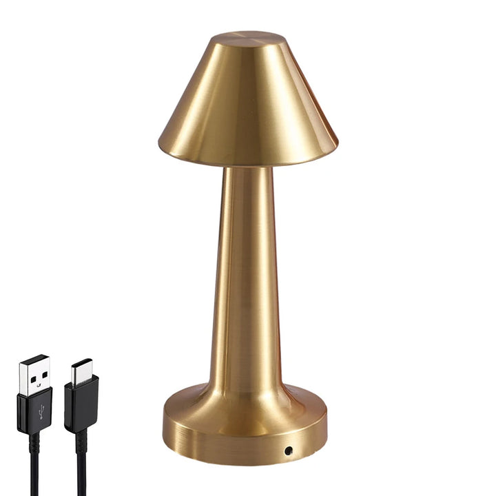 Rechargeable LED Touch Table Lamp – Cordless Bedside & Desk Light for Bedroom, Restaurant & Bar Decor