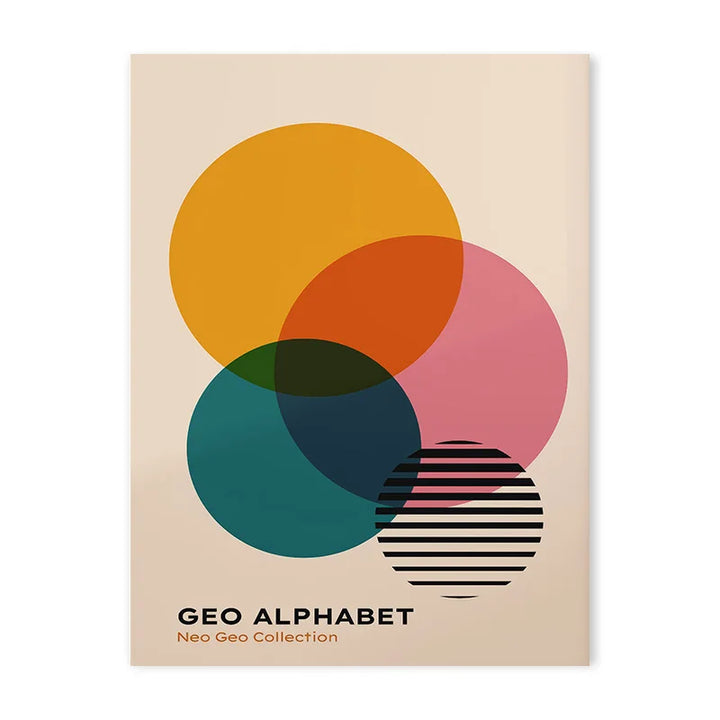 Vintage Bauhaus Geometric Canvas Print – Modern Wall Art