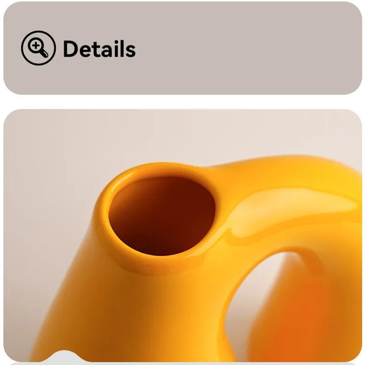 Nordic Chic Ceramic Vase – Modern Centerpiece Decoration