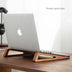 Wooden Laptop Stand – Portable Vertical Foldable Riser for Desk | Ergonomic Heat Dissipation Bracket for Laptop & Tablet